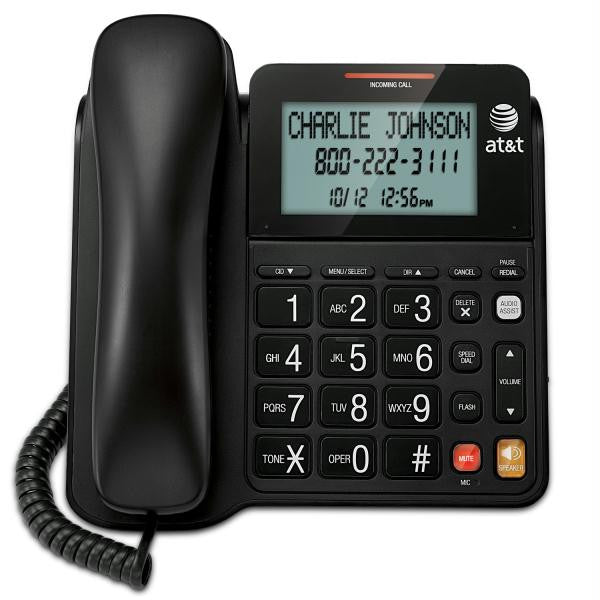 Corded Speakerphone With Display - Black