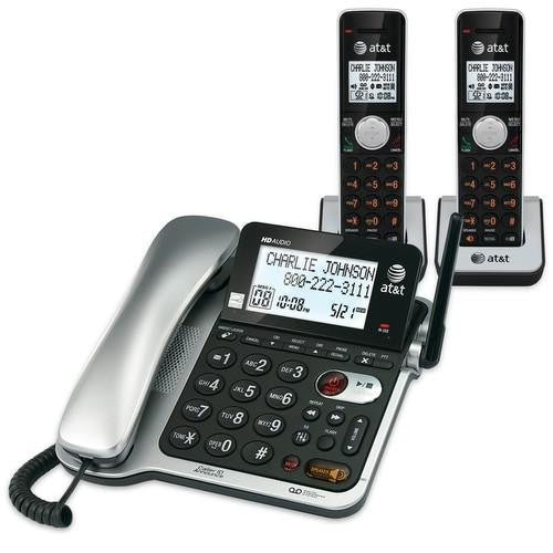 2 Handset Corded-cordless With Cid