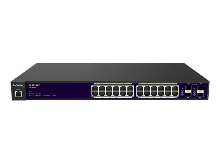 24-port Gigabit Poe+ L2 Switch W-4 Sfp