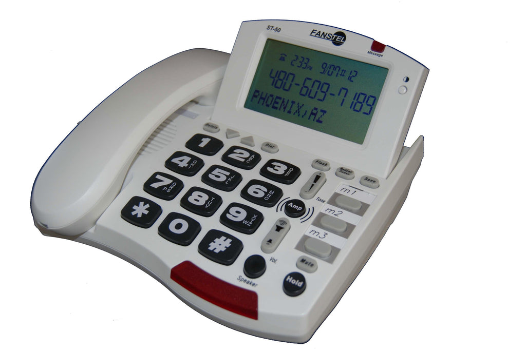 50db Amp Speakerphone White