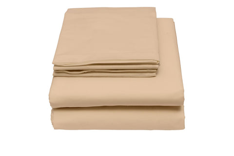 4pc Queen Sheet Set In Beige