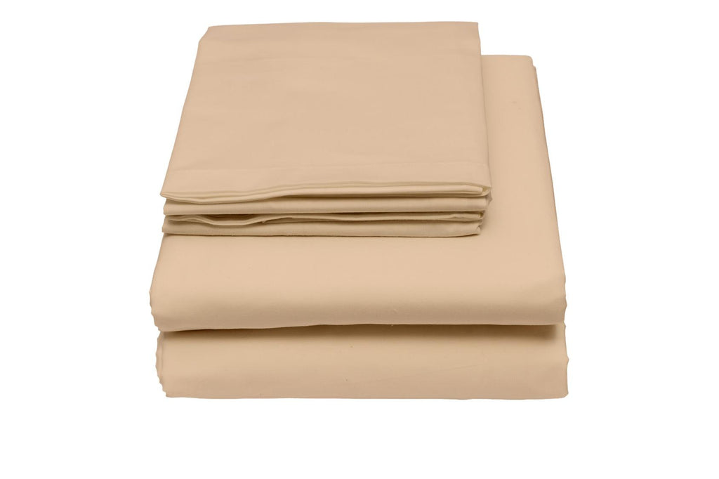 4pc King Sheet Set In Beige