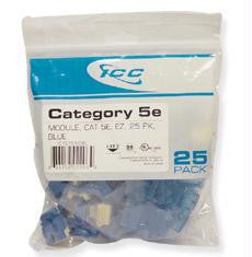 Ic107e5cbl - 25pk Cat5 Jack - Blue