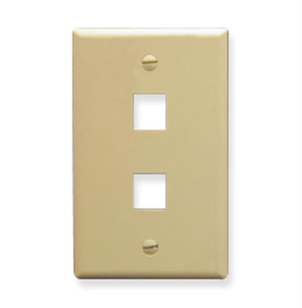 Ic107f02iv - 2port Face Ivory