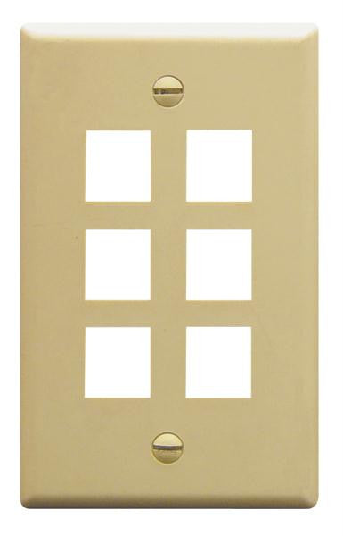 Ic107f06iv - 6port Face Ivory