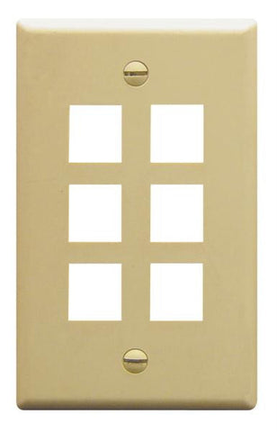 Ic107f06iv - 6port Face Ivory