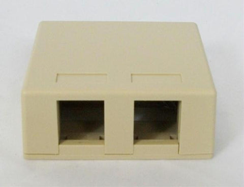 Surface Mount Box- 2-port- 25pk- Iv