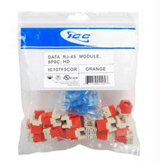 Module- Cat 5e- Hd- 25 Pk- Orange