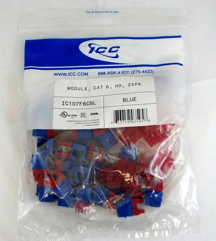 Module- Cat 6- Hd- 25pk- Blue