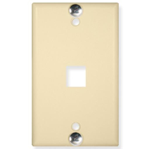 Wall Plate- Phone- Flush- 1-port- Ivory