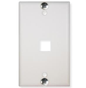 Wall Plate- Phone- Flush- 1-port- White