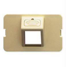 Bezel- Elite- Angled- 1-port- Ivory