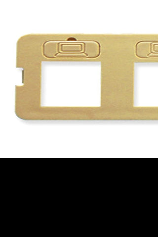 Bezel- Elite- Flat- 2-port- Ivory