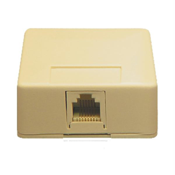 Surface Mount Jack- 6p6c- Ivory