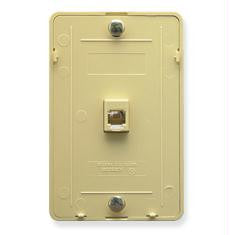 Wall Plate Idc 6p6c Ivory