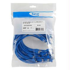 25 Pk Patch Cord-cat 6-molded-1ft Blue