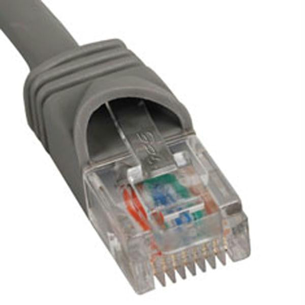 Patch Cord- Cat 5e- Molded Boot- 5' Gy