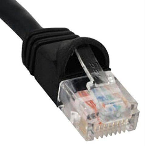 Patch Cord- Cat 6- Boot- 1' Bk