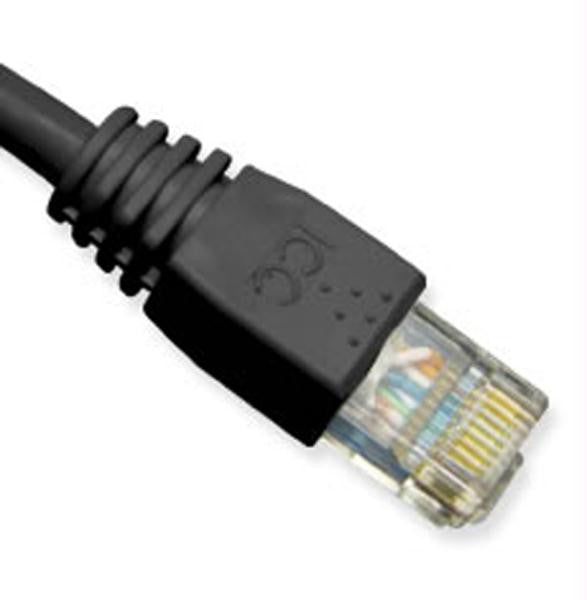 Patch Cord- Cat 6- Molded Boot- 3' Bk