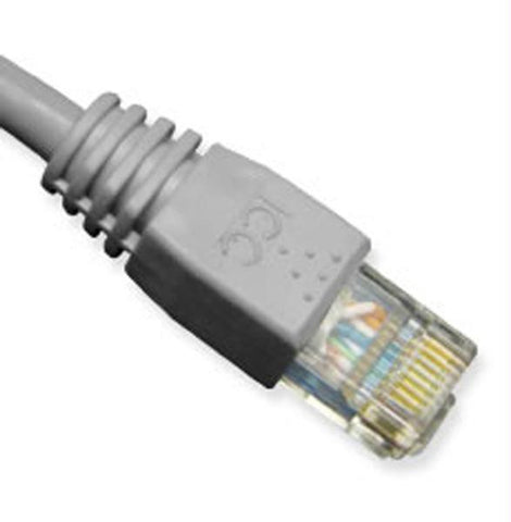 Patch Cord- Cat 6- Molded Boot- 7' Gy