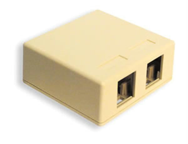 Ic107sb2iv - Surface Box 2pt Ivory