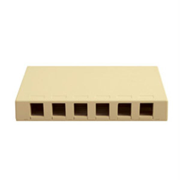 Ic107sb6iv- Surface Box 6 Pt Ivory