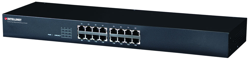 Intellinet 10-100 16 Port Switchrackmeta