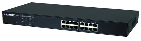 16 Port 10-100 Switch W-8 Port Poe+ Desk