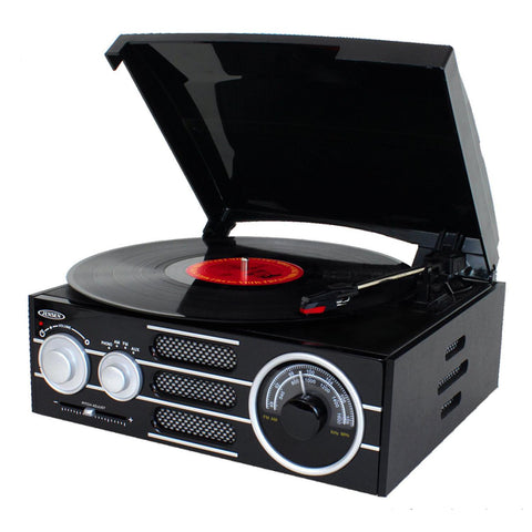 3-speed Stereo Wood Cabinet Turntable