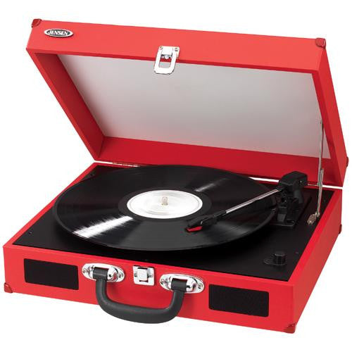 Portable 3-speed Turntable W- Speakers