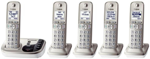 Dect 6.0- 5 Handsets- Talking Cid- Itad