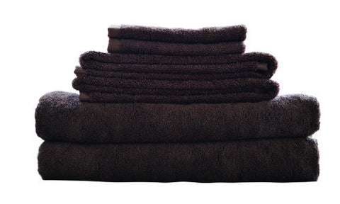 Bamboo Fiber 6pc Towel Set Mocha