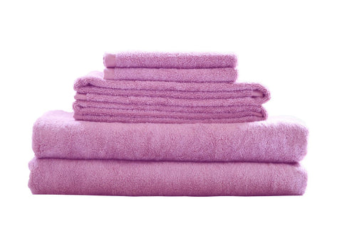 Bamboo Fiber 6pc Towel Set Lavender