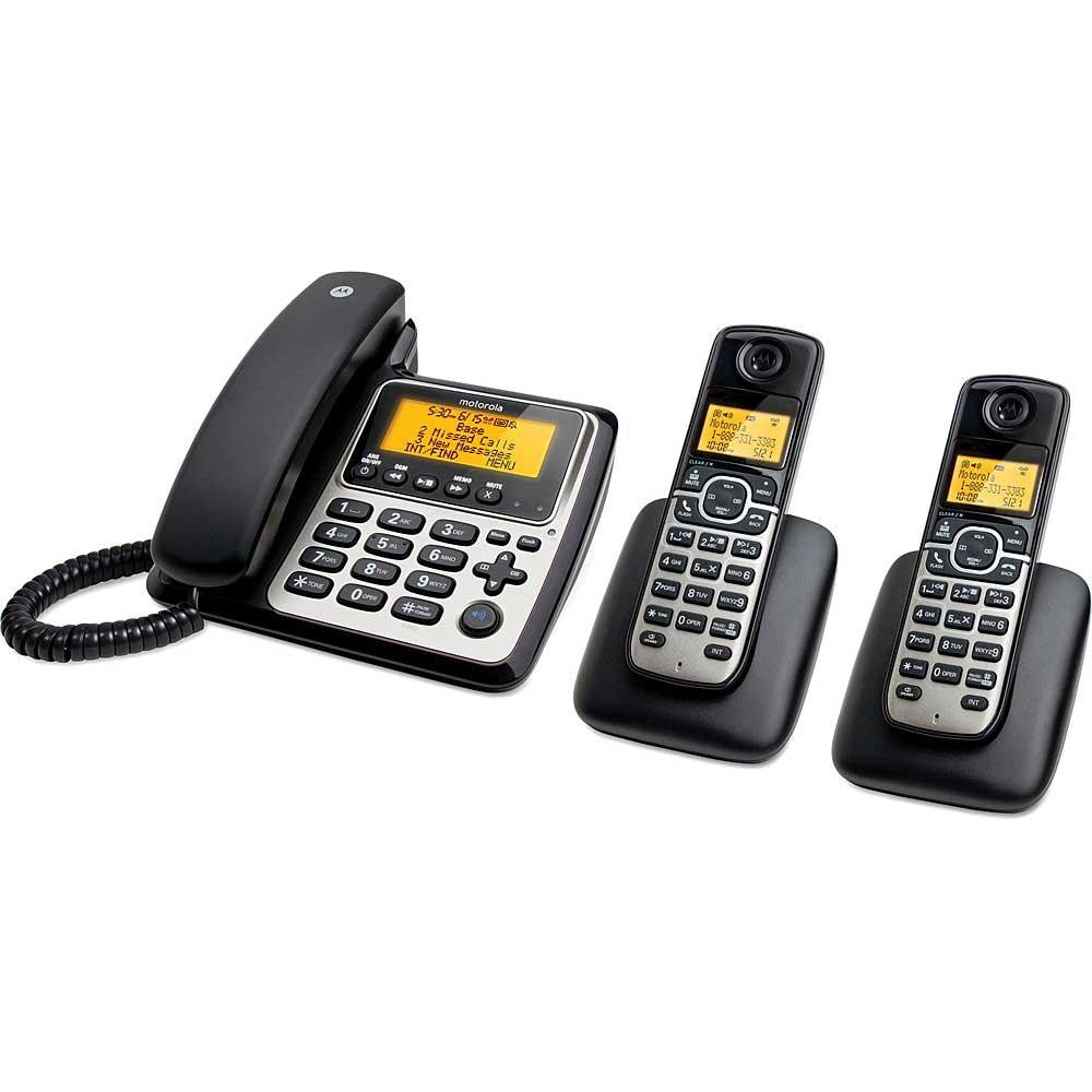 Corded-cordless 2 Handset Answering Syst