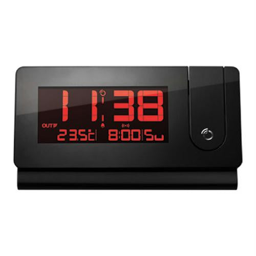 Slim Rf Projection Clock With Inout Temp