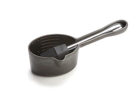 Outset Cast Iron Sauce Pot With Brush