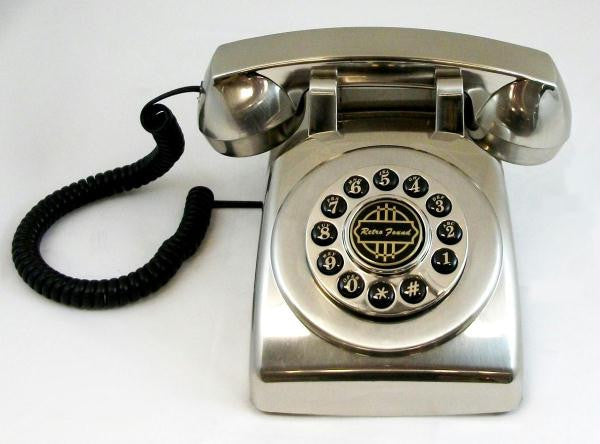 1950 Desk Phone Silver