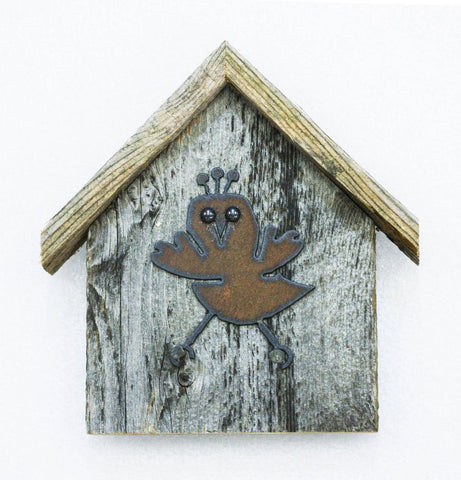 Birdhouse And Key Holder- Chic-a-dee