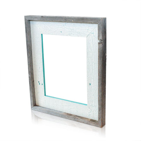 8x10 Reclaimed Wood Frame Crackle Cozume