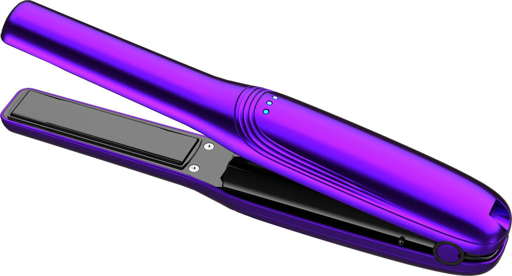 Rechargable Ceramic Flat Iron Purple