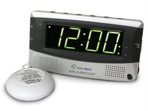 Dual Alarm Clock W- Bed Shaker