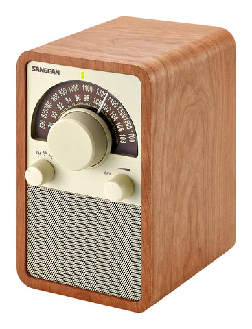 Am-fm Table Top Wooden Radio-walnut