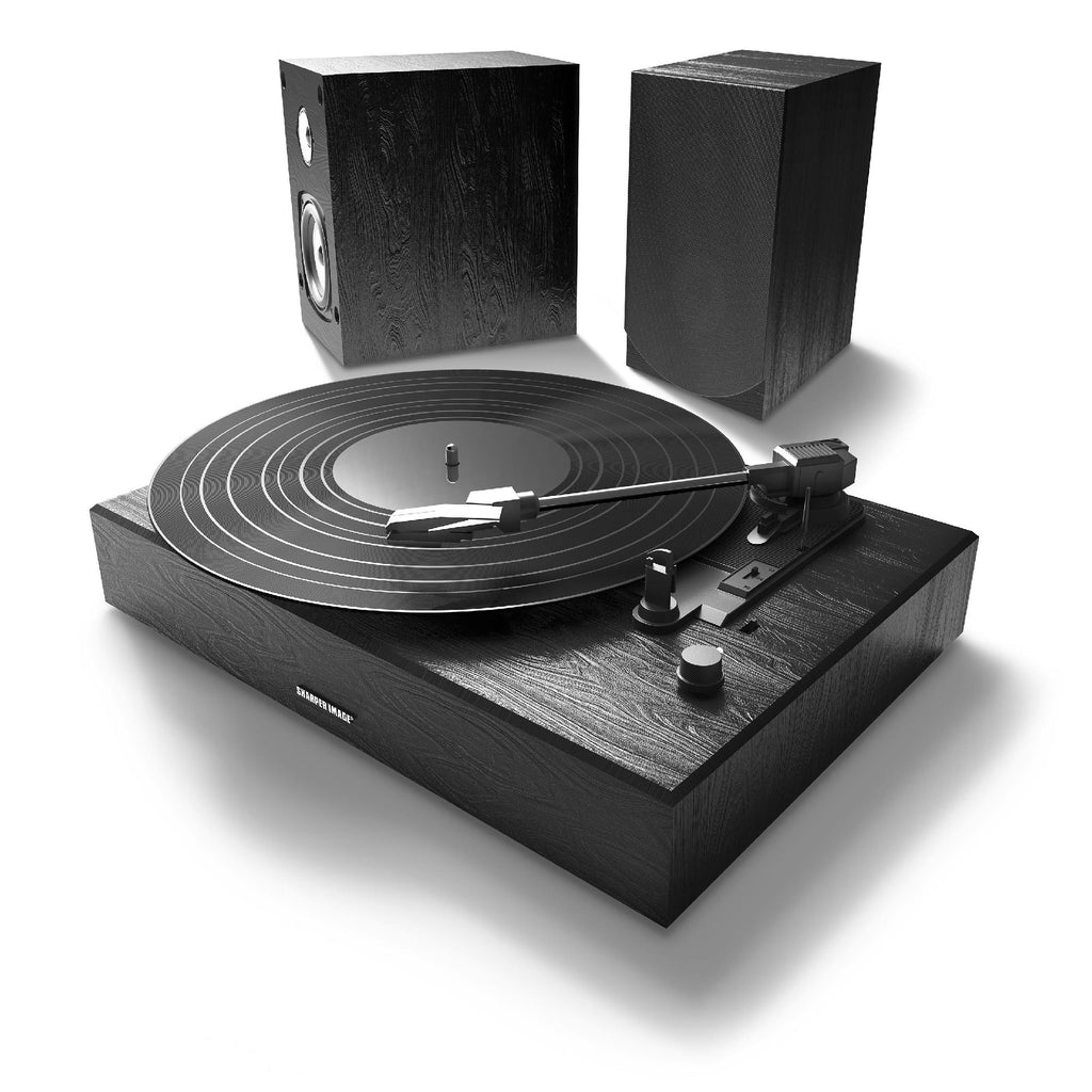 Sharper Image 3pc Bt Turntable Black