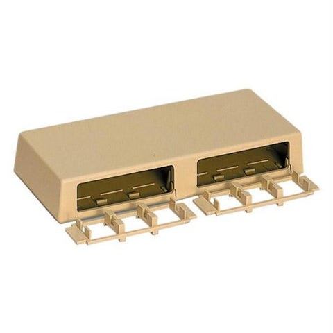 Housing Surface Mount 6 Port Ivory