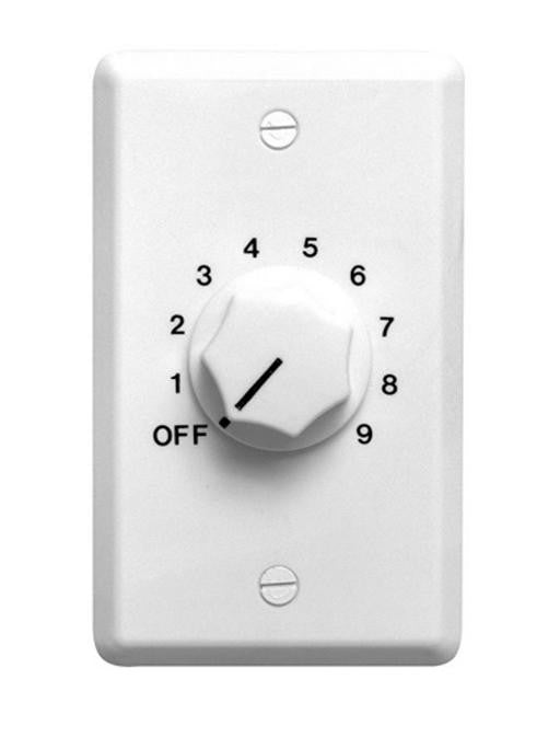 10w 70-25v Attenuator White Wallplate