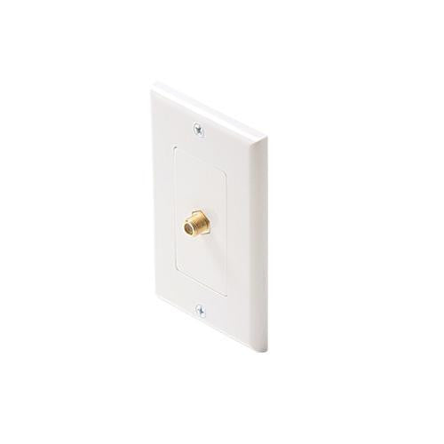 Tv Plate Decora White W-coupler