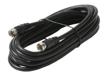 6' F-f Black Rg59 Cable