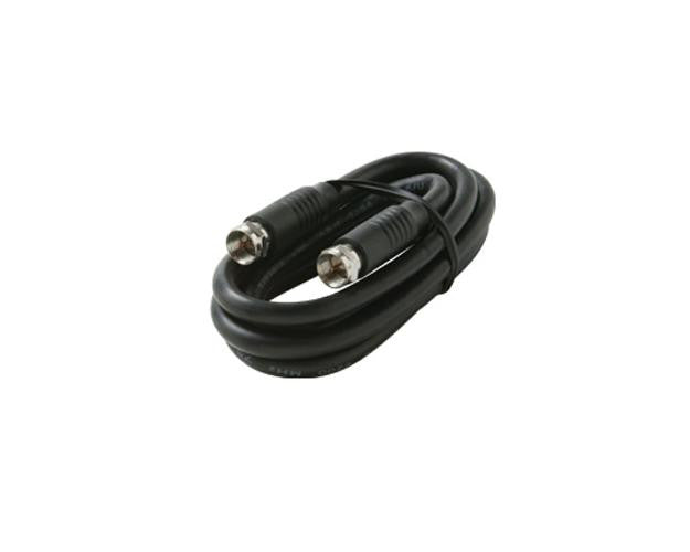 3ft F-f Rg6 Patch Cable Gold Ul Black