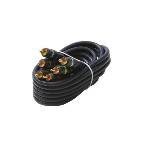 6' 3rca-3rca Plugs Python Gold