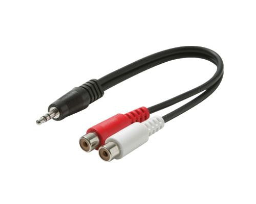 6-inch Y 2-rca Jacks To Rca Plugs